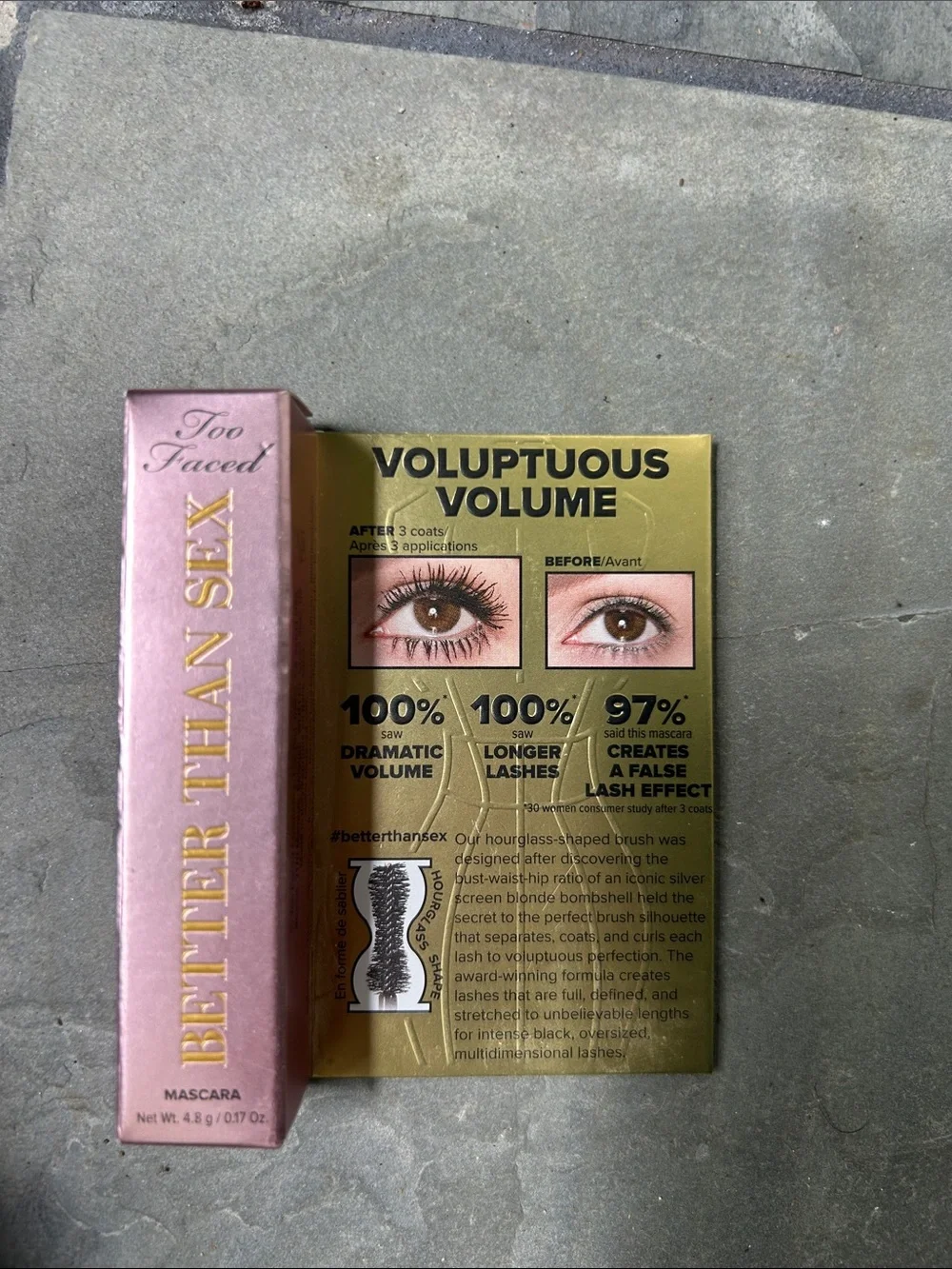 TOO FACED NEW BETTER THAN SEX MASCARA .17oz